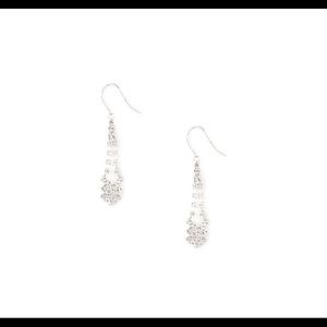 Crystal Pointed Drop Earrings